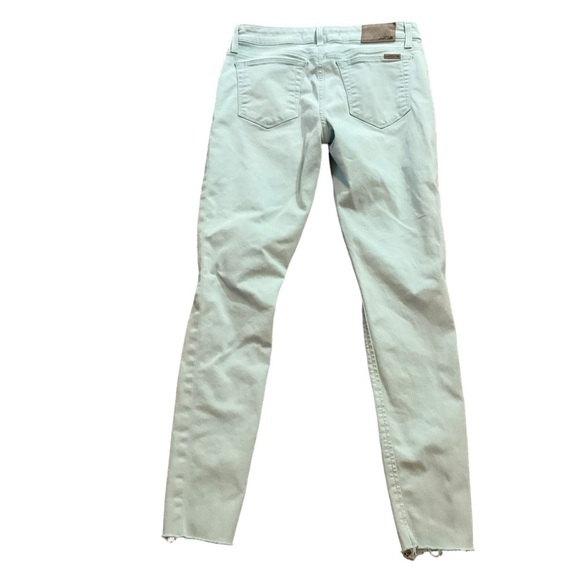 Joe’s The Icon “Flawless” Mid-rise Skinny Ankle Distressed Aqua Jeans Size 27 - Picture 2 of 9